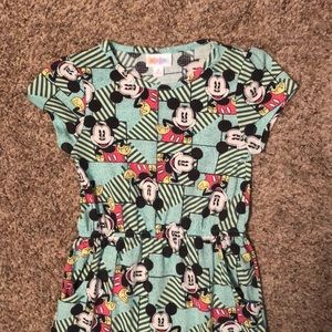 Lularoe kids Mae dress Mickey Mouse size 8 pockets